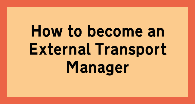 Become An External Transport Manager